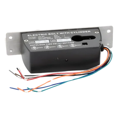 Cerradura de Perno Eléctrica / 2000 kg de Fuerza de Sujeción / Fail Safe 12 VCC / Temporizador 0-9 s / Sensor de Puerta NO/NC/COM / 500000 Ciclos