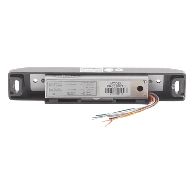 Contrachapa Eléctrica / Fuerza de Sujeción 1000 kg / 12 VCC / Fail Secure/Fail Safe Ajustable / Puertas de Emergencia / Interior