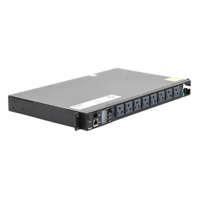 PDU Monitoreable por Toma / 8 Salidas NEMA 5-20R / Control Individual y por Grupo / 120 Vca / 15 A / 1UR Horizontal 19 in
