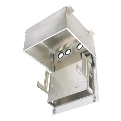 Gabinete de Techo / 8 UR / Equipo Pasivo / UL2043 Plenum / Acceso Frontal / 19" Dos Niveles / 2.4 ft (0.7 m) Profundidad Estándar