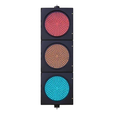 Semáforo de Señalización LED / 3 Colores Rojo-Amarillo-Verde / 204 LEDs por Color / 400-600 cd / 110 VCA / 13 W / IP Hermético