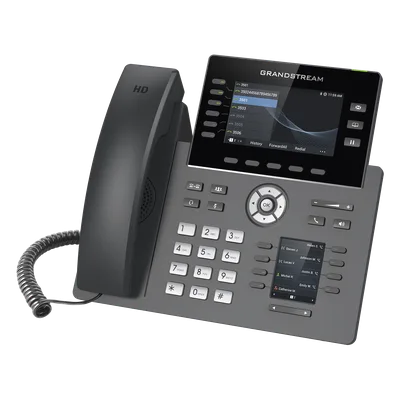 Teléfono IP / 6 Líneas SIP / Wi-Fi 5 Dual Band / Bluetooth 5.0 / Pantalla 4.3" / 48 Teclas MPK / PoE / Audio HD Opus