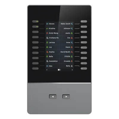 Módulo de Extensión IP / Pantalla LCD 4.3" / 272 x 480 píxeles / 40 Contactos por Módulo / Hasta 160 Líneas en Cascada / BLF y Conferencia