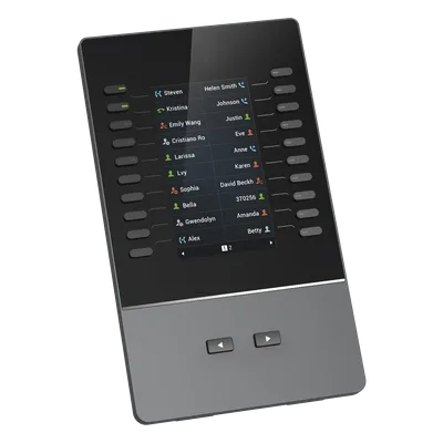 Módulo de Extensión IP / Pantalla LCD 4.3" / 272 x 480 píxeles / 40 Contactos por Módulo / Hasta 160 Líneas en Cascada / BLF y Conferencia