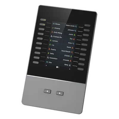 Módulo de Extensión IP / Pantalla LCD 4.3" / 272 x 480 píxeles / 40 Contactos por Módulo / Hasta 160 Líneas en Cascada / BLF y Conferencia