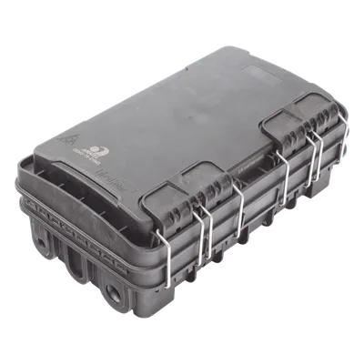 Caja de Distribución de Fibra Óptica / 24 Empalmes / 8 Puertos SC/APC / IP65 / Exterior / PP Resistente UV y Fuego
