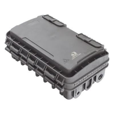 Caja de Distribución de Fibra Óptica / 24 Empalmes / 8 Puertos SC/APC / IP65 / Exterior / PP Resistente UV y Fuego