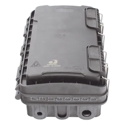 Caja de Distribución de Fibra Óptica / 24 Empalmes / 8 Puertos SC/APC / IP65 / Exterior / PP Resistente UV y Fuego