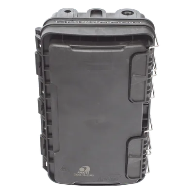 Caja de Distribución de Fibra Óptica / 24 Empalmes / 8 Puertos SC/APC / IP65 / Exterior / PP Resistente UV y Fuego