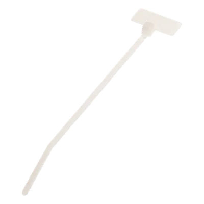 Cincho de Identificación Tipo Bandera / 109 mm x 2.4 mm / Área de Marcado 150.9 mm² / Nylon 6.6 / Rango -60°C a 85°C / Instalación hasta 22.1 mm