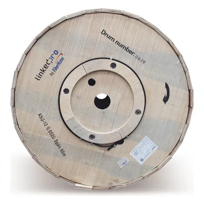 Cable Fibra Óptica ADSS / Monomodo G.652D / 12 Hilos / Span 80 m (262.5 ft) / Cubierta MDPE / Sin Metal