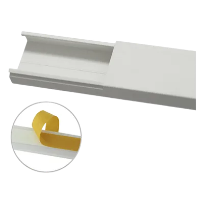 Canaleta para Cableado / 35 x 17 mm / 6 pies (1.83 m) / Sin División / PVC Rígido / Adhesivo Integrado