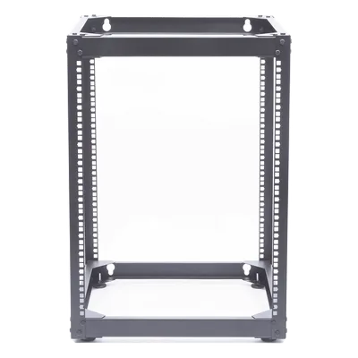 Rack Abierto de 4 Postes / 14 Unidades / Profundidad 510 mm / Montaje Pared o Piso / Acero 9.3 kg