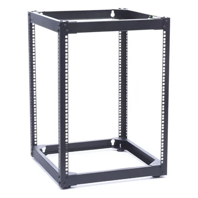 Rack Abierto de 4 Postes / 14 Unidades / Profundidad 510 mm / Montaje Pared o Piso / Acero 9.3 kg