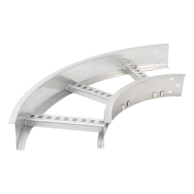 Curva Horizontal de 90° / Perfil Z / Ancho 9" / Peralte 3 1/4" / Radio 8" / Aluminio / Interior y Exterior