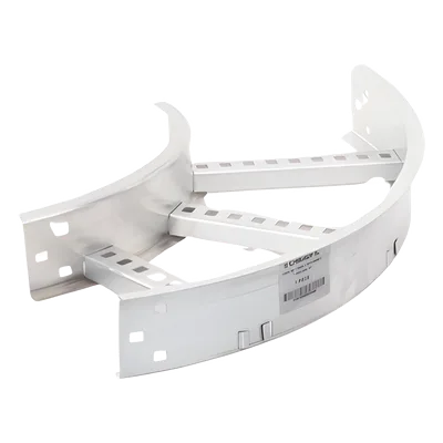 Curva Horizontal de 90° / Perfil Z / Ancho 9" / Peralte 3 1/4" / Radio 8" / Aluminio / Interior y Exterior