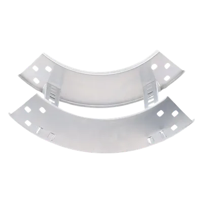 Curva Vertical de 90° / Perfil Z de Aluminio / Peralte 3 1/4" / Ancho 12" / Radio 8" / Interior y Exterior