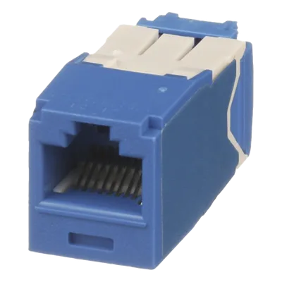 Conector Jack RJ45 / Cat 6A / Mini-Com TG / Sin Herramienta Impacto / 10GBase-T / 150m (492 pies) / Azul