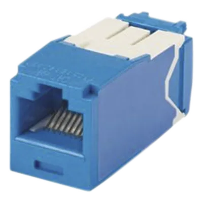 Conector Jack RJ45 / Cat 6A / Mini-Com TG / Sin Herramienta Impacto / 10GBase-T / 150m (492 pies) / Azul