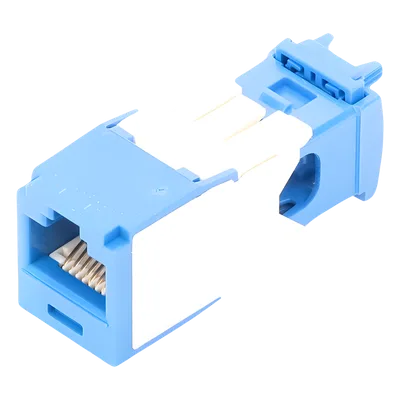 Conector Jack RJ45 / Cat 6A / Mini-Com TG / Sin Herramienta Impacto / 10GBase-T / 150m (492 pies) / Azul