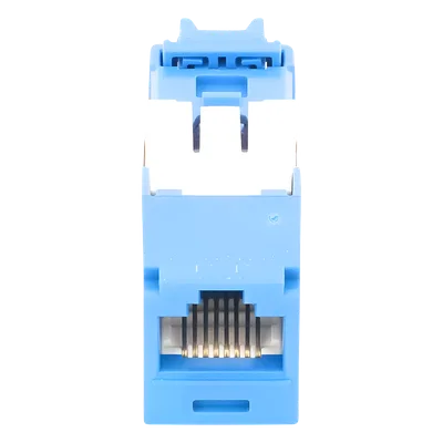 Conector Jack RJ45 / Cat 6A / Mini-Com TG / Sin Herramienta Impacto / 10GBase-T / 150m (492 pies) / Azul