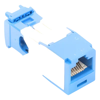 Conector Jack RJ45 / Cat 6A / Mini-Com TG / Sin Herramienta Impacto / 10GBase-T / 150m (492 pies) / Azul