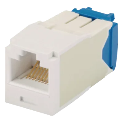 Conector Jack RJ45 / Categoría 6A / 10GBase-T / Sin Herramienta de Impacto / 100W PoE / Color Blanco