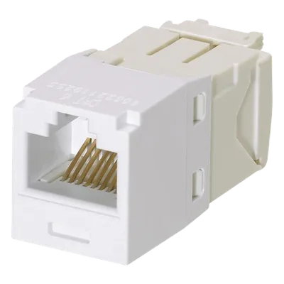 Conector Jack RJ45 / Categoría 6 / 8 Posiciones 8 Cables / Estilo TG / Sin Herramienta Impacto / Color Blanco