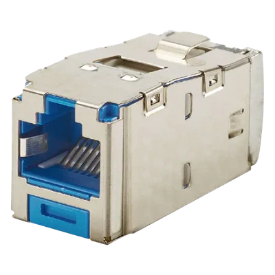Conector Jack / Blindado / Cat 6A / 8P8C / TG Mini-Com / Terminación sin Impacto / -10°C a 65°C / 22-26 AWG