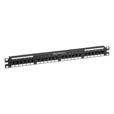 Panel de Parcheo de Impacto / Categoría 5e / 24 Puertos / 1UR / 19 Pulgadas / PoE 100W / T568A/B