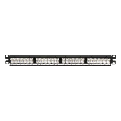 Panel de Parcheo de Impacto / Categoría 5e / 24 Puertos / 1UR / 19 Pulgadas / PoE 100W / T568A/B