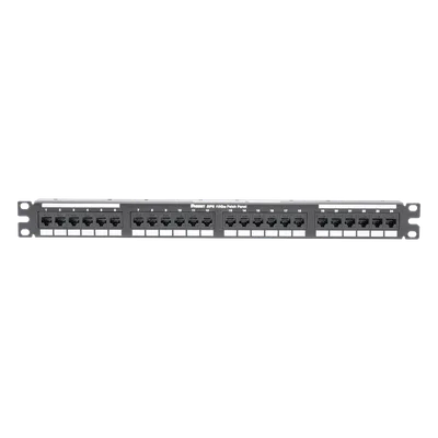 Panel de Parcheo de Impacto / Categoría 6A / 24 Puertos / 1UR / 1-500 MHz / 10GBASE-T