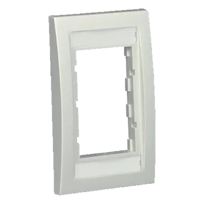 Marco de Placa Frontal Ejecutiva / Para 2 Insertos 1/2 o 3 Insertos 1/3 / ABS / 2.75 x 4.5 x 0.023 in