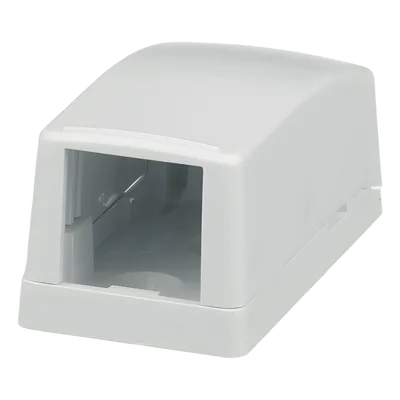 Caja de Montaje en Superficie / 1 Puerto Mini-Com / Bajo Perfil / ABS / 26.3 x 23.2 x 48.1 mm