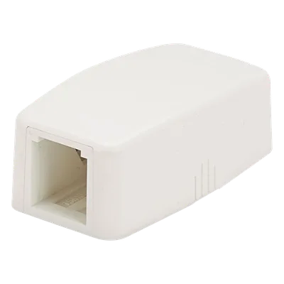Caja de Montaje en Superficie / 1 Puerto Mini-Com / ABS / 1.48 x 0.98 x 2.6 in / Blanco Mate