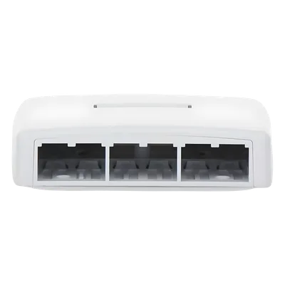 Caja de Montaje en Superficie / 6 Puertos Mini-Com / 129x30.5x94 mm / 0.42x0.10x0.31 pies / ABS / Blanco