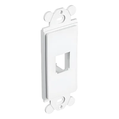 Marco de Módulo / 1 Espacio Mini-Com / Para Placa Frontal GFCI / Color Blanco
