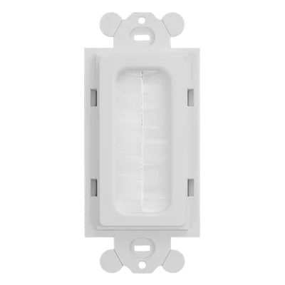 Inserto de Cepillo para Placa Frontal GFCI / ABS / 0.15' x 0.07' x 0.15' / Blanco / RoHS
