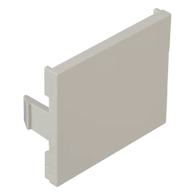Módulo de Tapa Ciega / 1/2 Elemento / Blanco Mate / ABS / 1.56 x 1.34 x 0.11 pulgadas