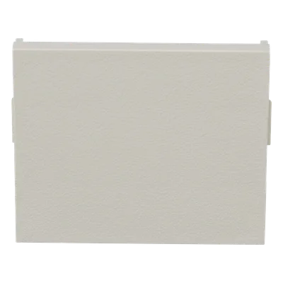 Módulo de Tapa Ciega / 1/2 Elemento / Blanco Mate / ABS / 1.56 x 1.34 x 0.11 pulgadas