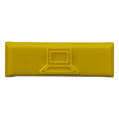 Iconos de Identificación / Plástico ABS / 14.2 x 2 x 4.6 mm / Amarillo / Paquete 100 uds / Mini-Com