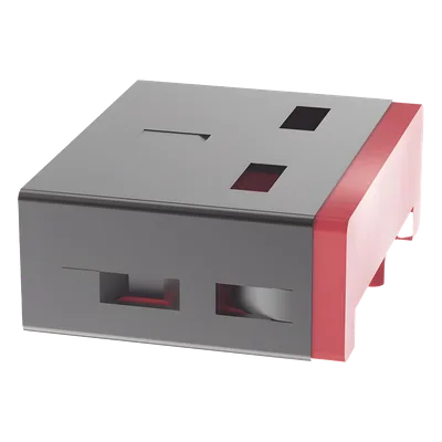Dispositivo de Bloqueo USB-A / 10mm x 12.3mm x 4.6mm / Policarbonato y Acero Niquelado / Rango -20°C a +60°C / ROHS