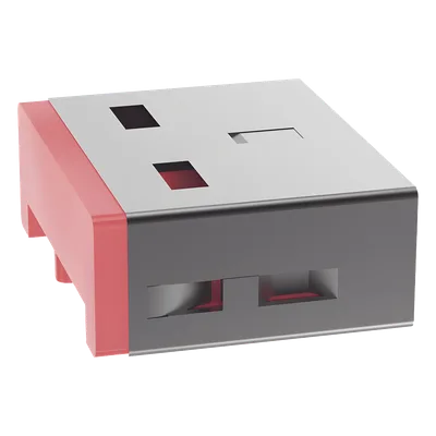 Dispositivo de Bloqueo USB-A / 10mm x 12.3mm x 4.6mm / Policarbonato y Acero Niquelado / Rango -20°C a +60°C / ROHS