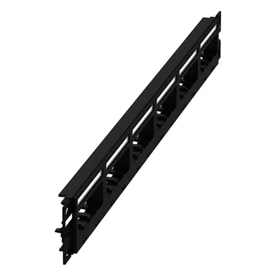 Panel de Parcheo Modular / 24 Puertos / 1UR / 19in / Plano / Sin Blindaje / TIA-606-C