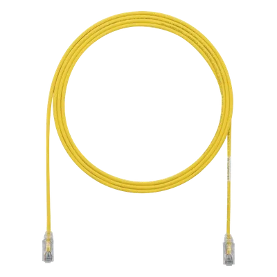 Cable de Parcheo Cat6 / UTP 28AWG / 3.05 m (10 pies) / Diámetro Reducido 3.8 mm / Amarillo