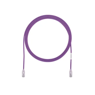 Cable de Parcheo / UTP Cat6 / 28AWG Diámetro Reducido / 0.3 m (1 pie) / Violeta