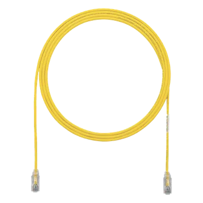 Cable de Parcheo Cat6 UTP / 28AWG Diámetro Reducido / 0.3 m (1 Pie) / Amarillo / Doble Clasificación CM/LSZH