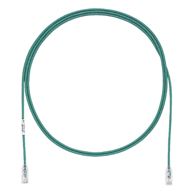 Cable de Parcheo UTP / Cat6 / 28AWG Diámetro Reducido / 9.14 m (30 ft) / LSZH / Verde