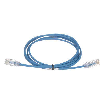 Cable de Parcheo UTP Cat6 / 28AWG Diámetro Reducido / 3.8mm / 10.06m (33ft) / Azul / CM/LSZH