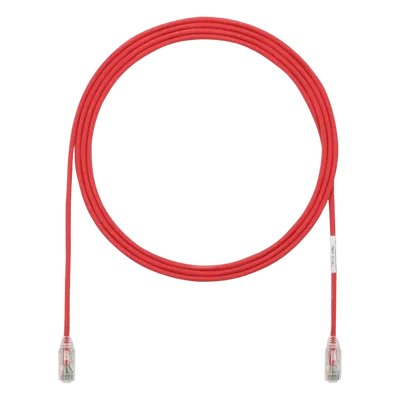 Cable de Parcheo Cat6 / UTP 28AWG / Diámetro 3.8 mm / 10.06 m (33 ft) / Doble Clasificación CM/LSZH / Rojo